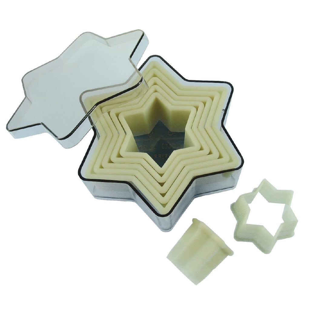De Buyer Plain Star Pastry Cutters (Pack of 7) GM373