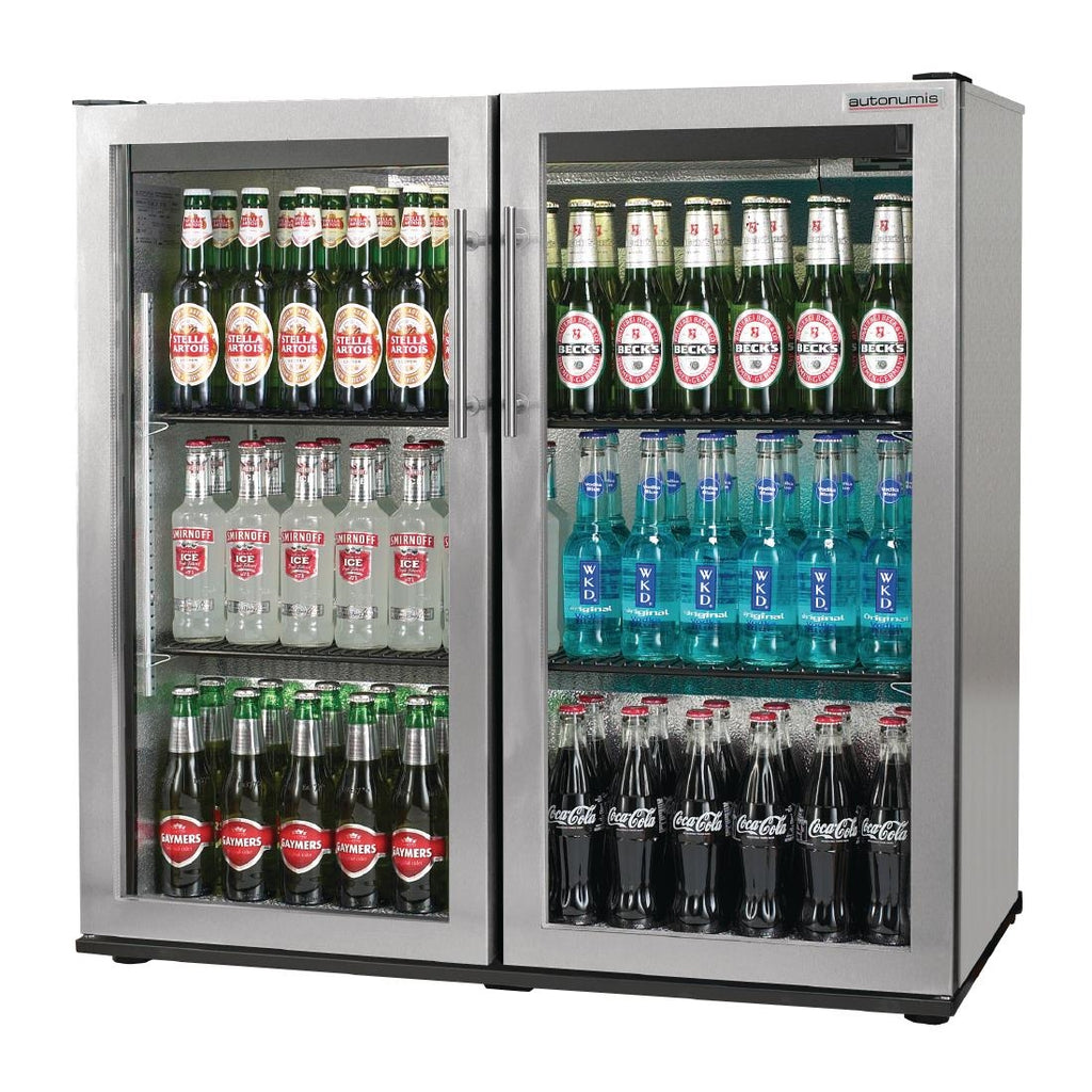 Autonumis Popular Double Hinged Door 3Ft Back Bar Cooler St/St A215182 GN366