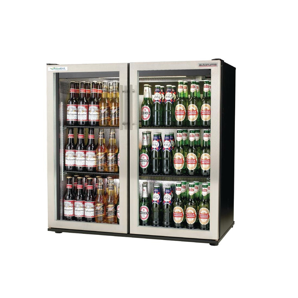 Autonumis EcoChill Double Hinged Door 3ft Back Bar Cooler St/St Door A215196 GN376