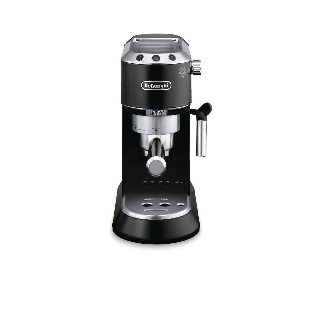 Delonghi Dedica Pump Espresso Coffee Maker with Milk Frother. Black EC685.BK GN713