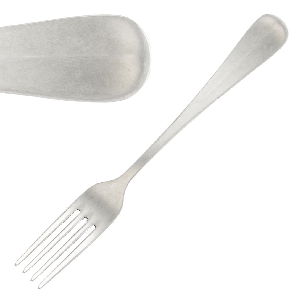 Pintinox Baguette Stonewashed Dessert Fork (Pack of 12) GN784