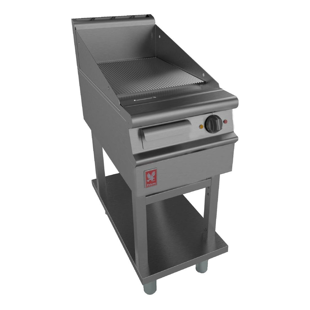 Dominator Plus 400mm Wide Ribbed Griddle on Fixed Stand E3441R GP102