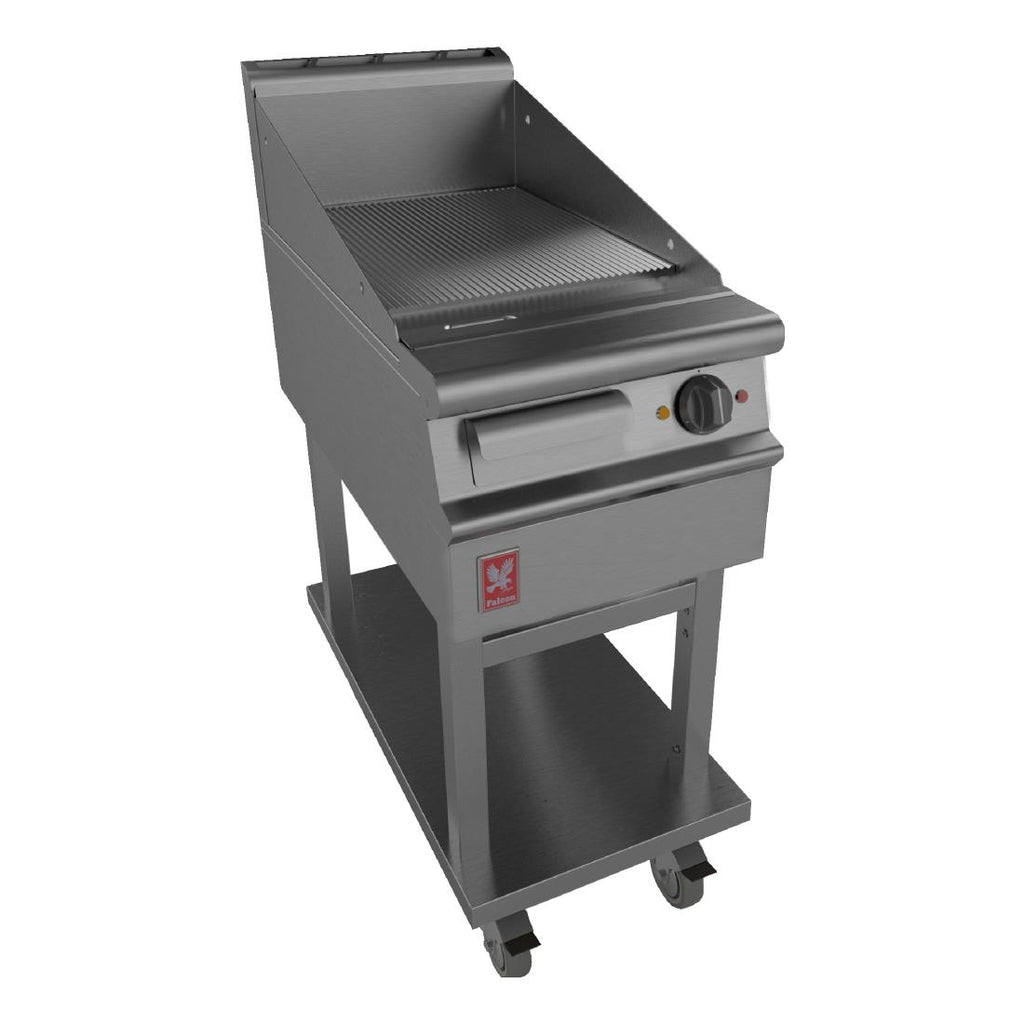 Dominator Plus 400mm Wide Ribbed Griddle on Mobile Stand E3441R GP103