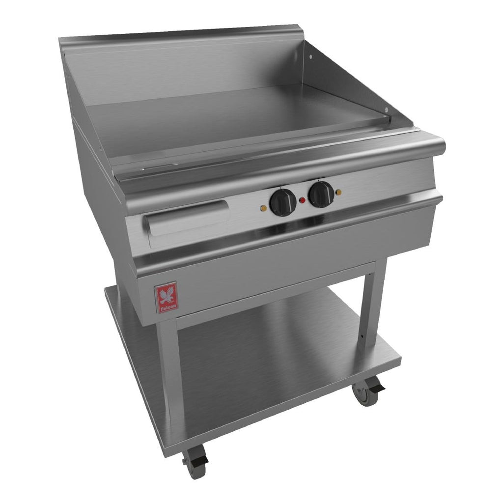 Falcon Dominator Plus 800mm Wide Smooth Griddle on Mobile Stand E3481 GP106