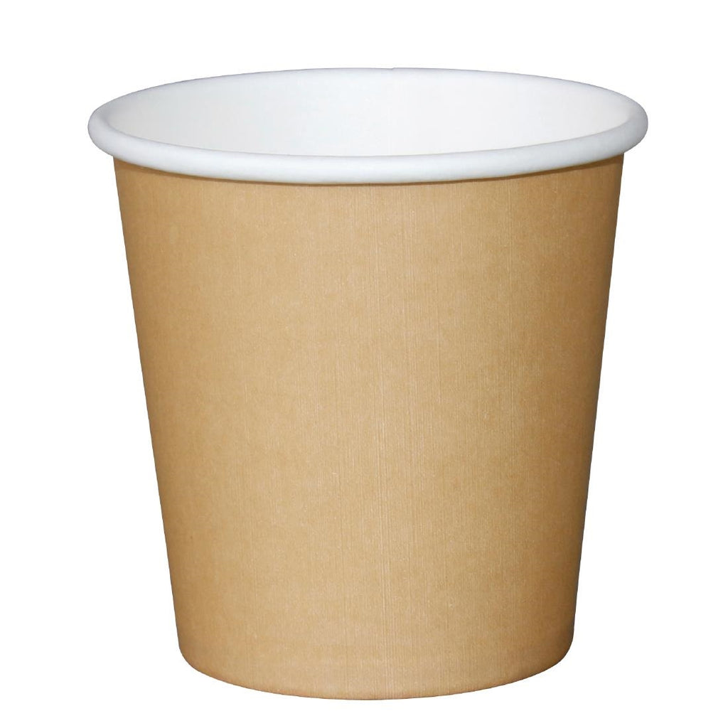 Fiesta Recyclable Espresso Cups Single Wall Kraft 112ml / 4oz (Pack of 50) GP446