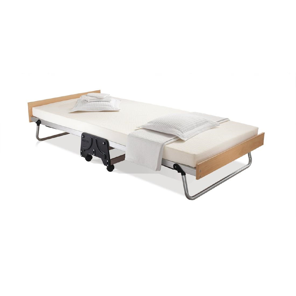 Jay-Be Contract Folding Bed with Memory Foam Mattress Single in Silver Colour GR373
