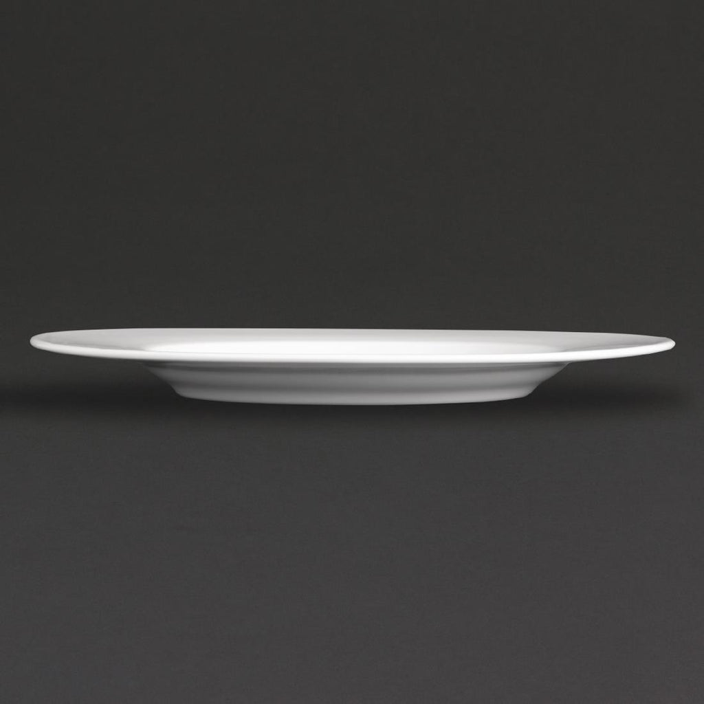 Royal Porcelain Maxadura Wide Rim Flat Plate 225mm (Pack of 12) GT911