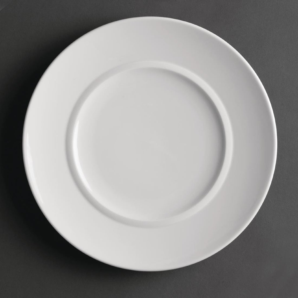 Royal Porcelain Classic White Flat Plate 230mm (Pack of 12) GT936