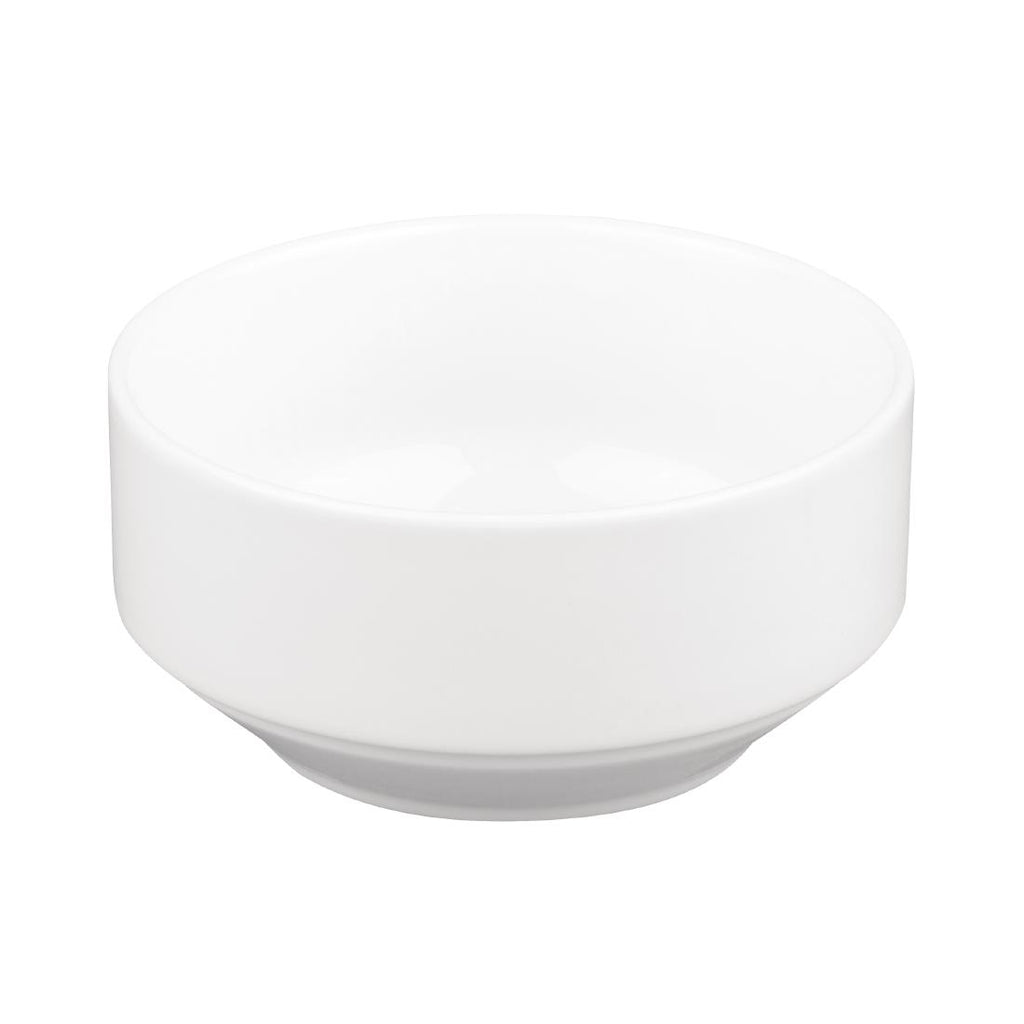 Royal Porcelain Classic White Stackable Soup Bowl 110mm (Pack of 12) GT939