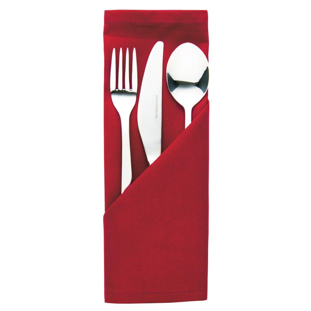 Occasions Polyester Napkins Burgundy (Pack of 10) HB566