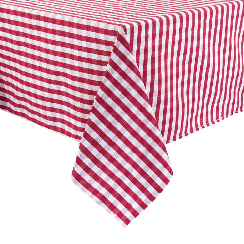 Gingham Tablecloth Red 890 x 890mm HB581