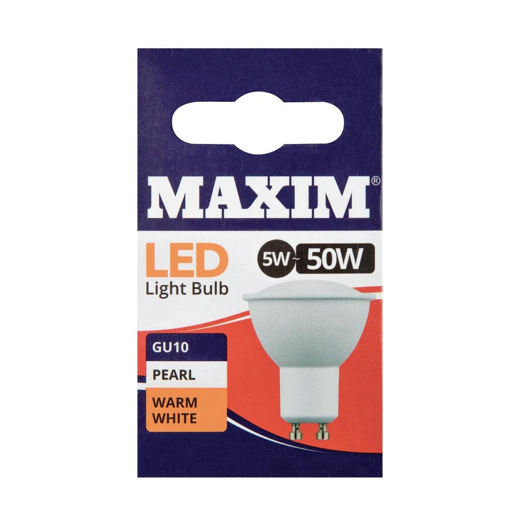 Status Maxim LED GU10 Pearl Warm White 5W (Pack of 10) HC646