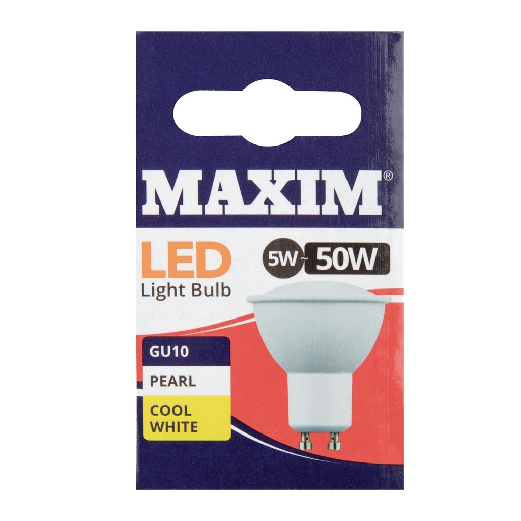 Status Maxim LED GU10 Pearl Cool White 5W (Pack of 10) HC647