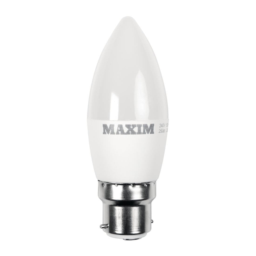 Maxim LED Candle Bayonet Cap Warm White 3W (Pack of 10) HC661
