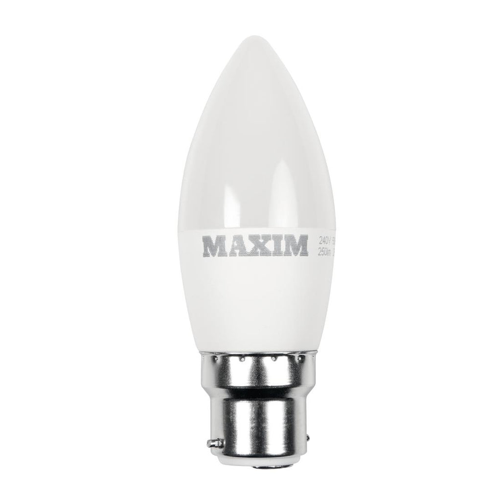 Maxim LED Candle Bayonet Cap Cool White 3W (Pack of 10) HC665