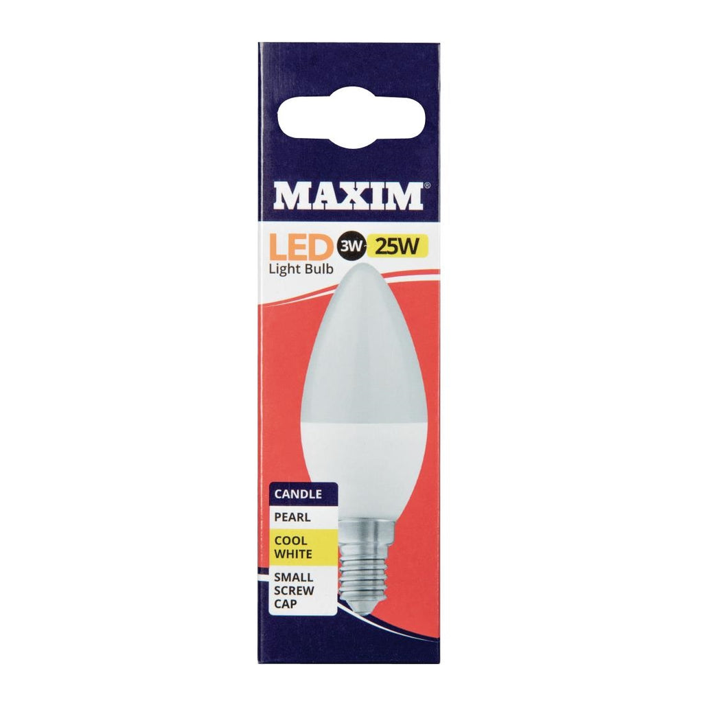 Maxim LED Candle Small Edison Screw Cool White 3W (Pack of 10) HC667