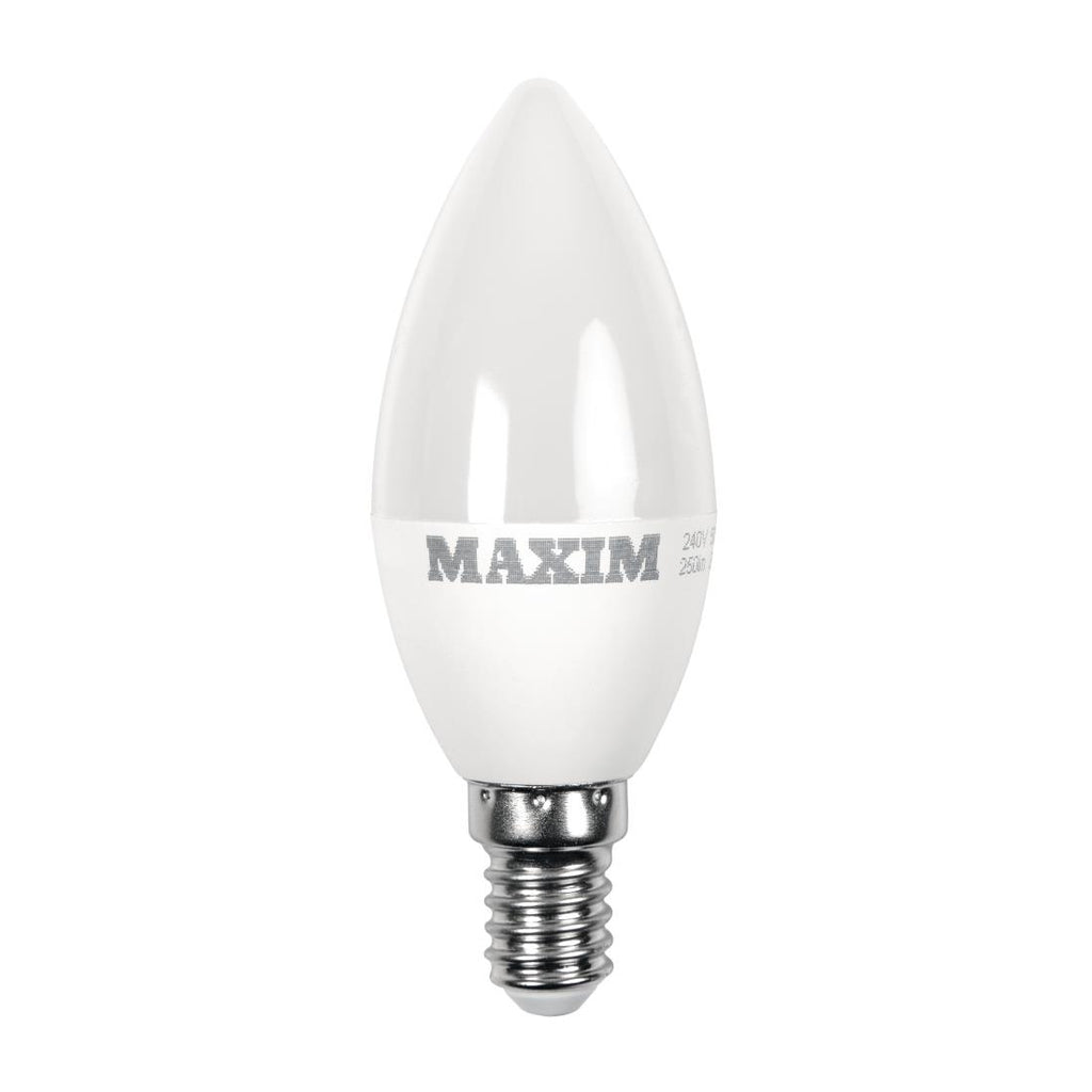 Maxim LED Candle Small Edison Screw Cool White 6W (Pack of 10) HC668