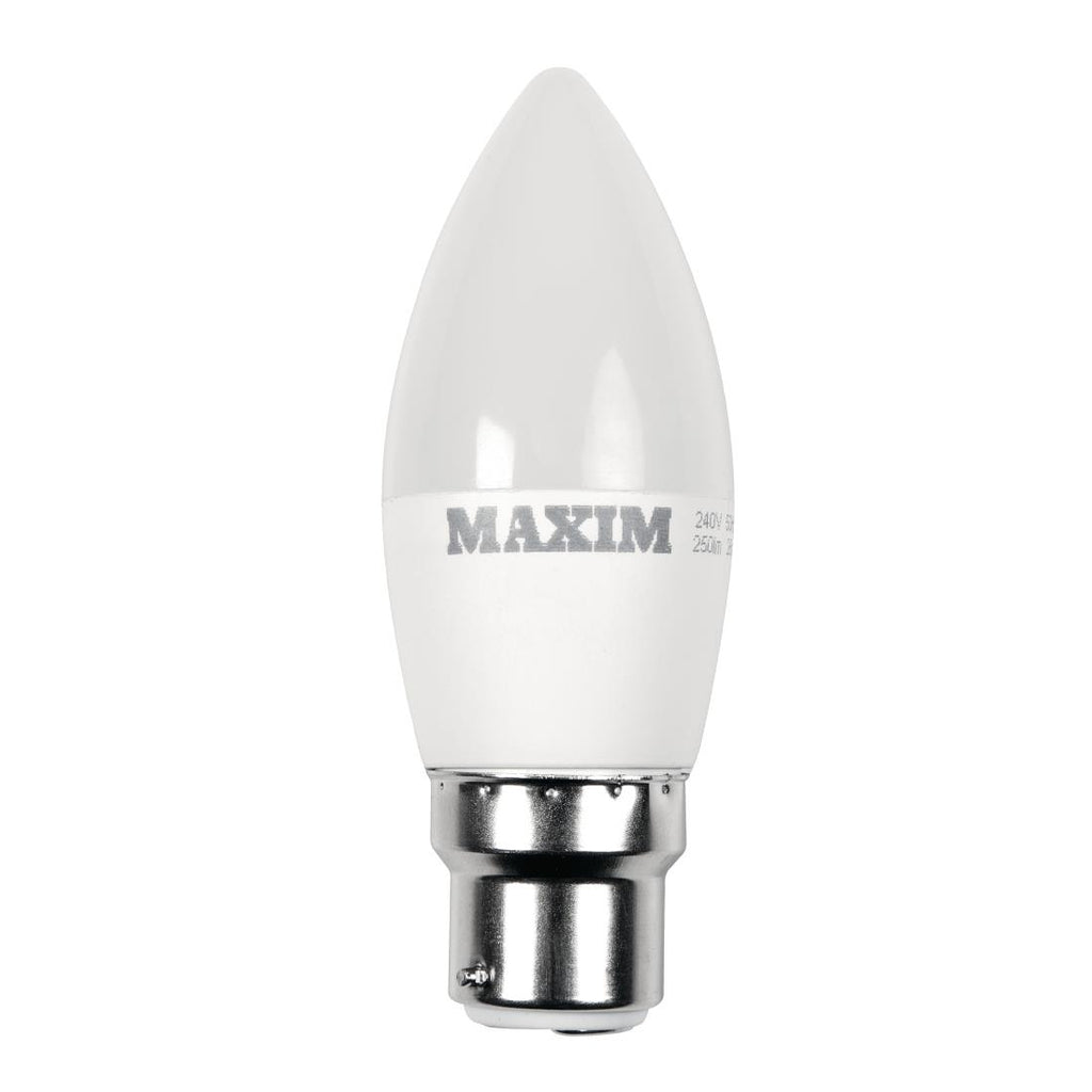 Maxim LED Candle Bayonet Cap Daylight White 3W (Pack of 10) HC669