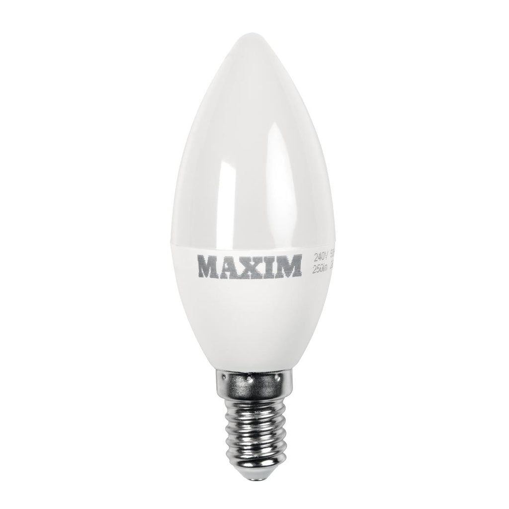 Maxim LED Candle Small Edison Screw Daylight White 3W (Pack of 10) HC671