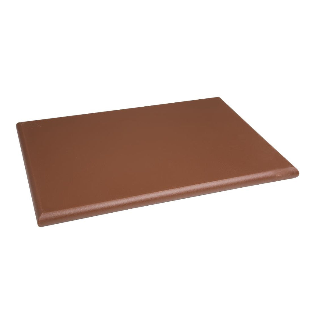 Hygiplas Extra Thick High Density Brown Chopping Board Standard J035