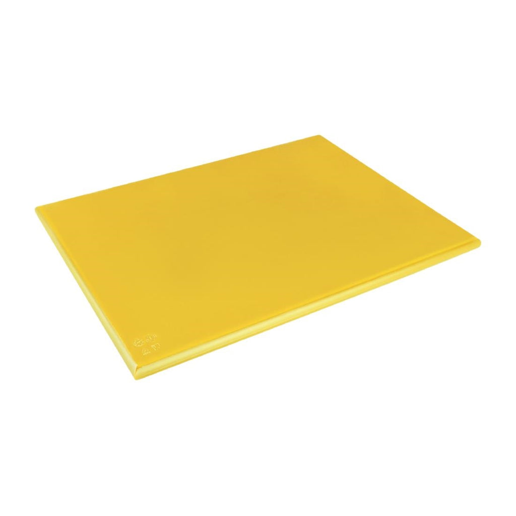 Hygiplas Extra Thick High Density Yellow Chopping Board Large J045