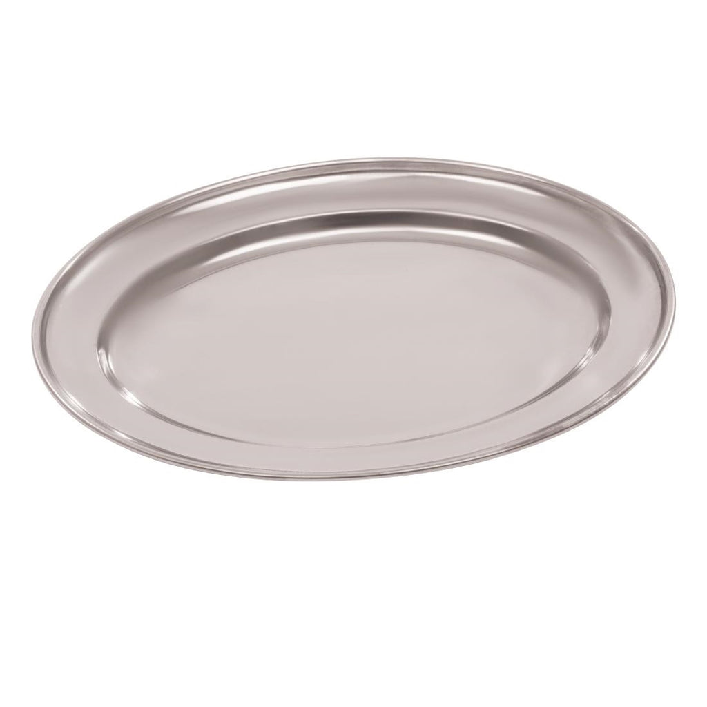 Olympia Stainless Steel Oval Serving Tray 220mm K361