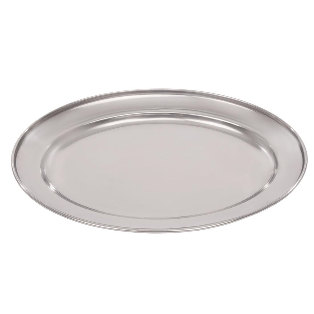 Olympia Stainless Steel Oval Serving Tray 250mm K362