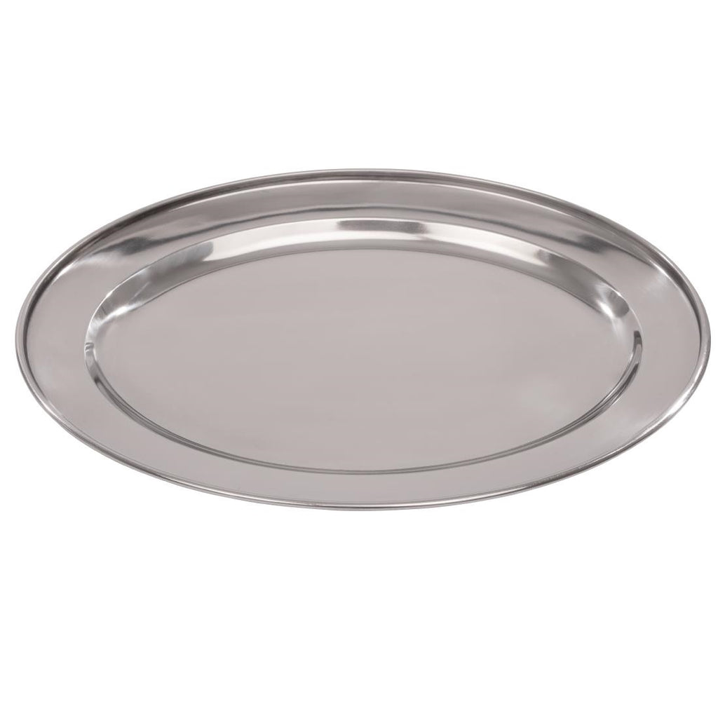 Olympia Stainless Steel Oval Serving Tray 300mm K363