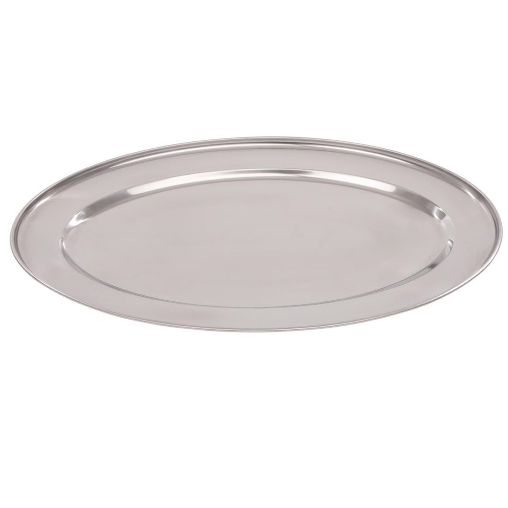 Olympia Stainless Steel Oval Serving Tray 400mm K365