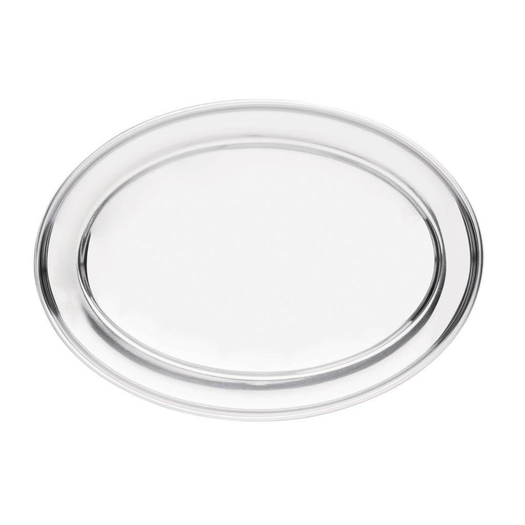 Olympia Stainless Steel Oval Serving Tray 500mm K367