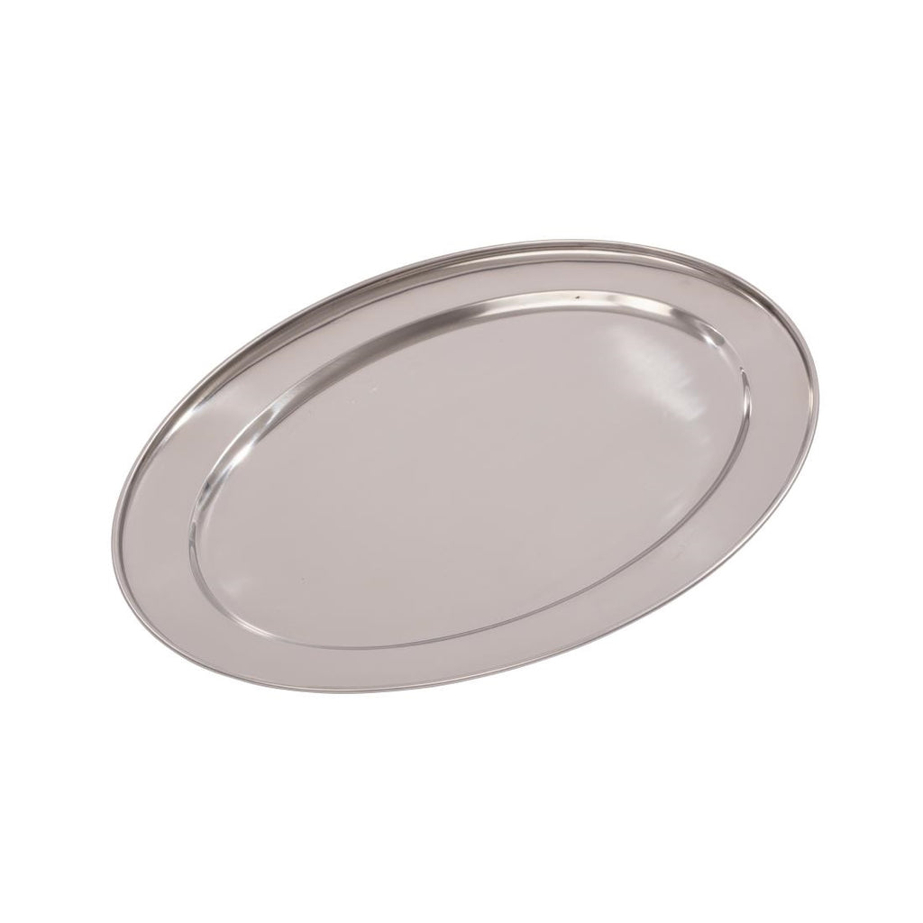 Olympia Stainless Steel Oval Serving Tray 500mm K367