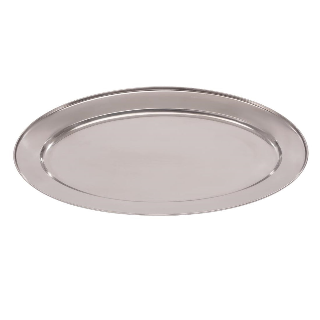Olympia Stainless Steel Oval Serving Tray 550mm K368