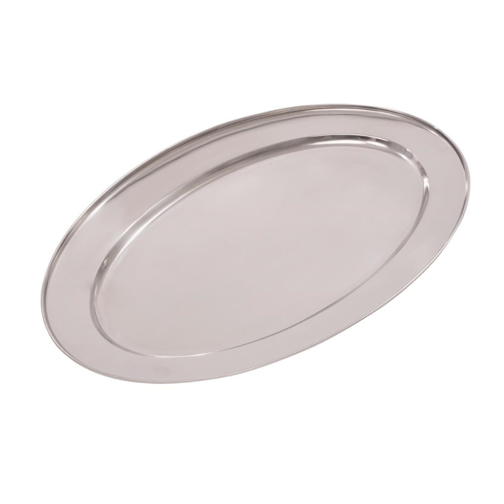Olympia Stainless Steel Oval Serving Tray 550mm K368