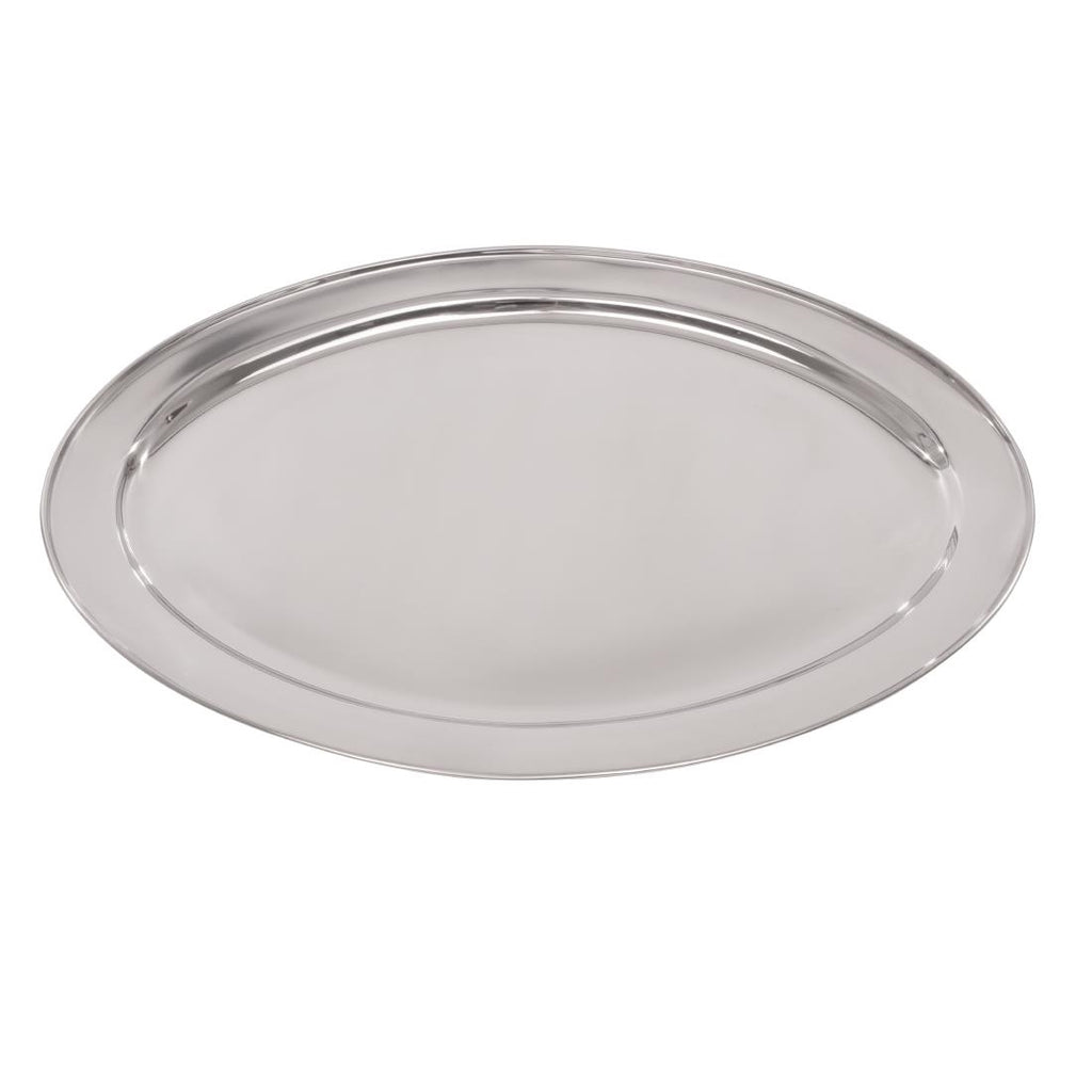 Olympia Stainless Steel Oval Serving Tray 660mm K370