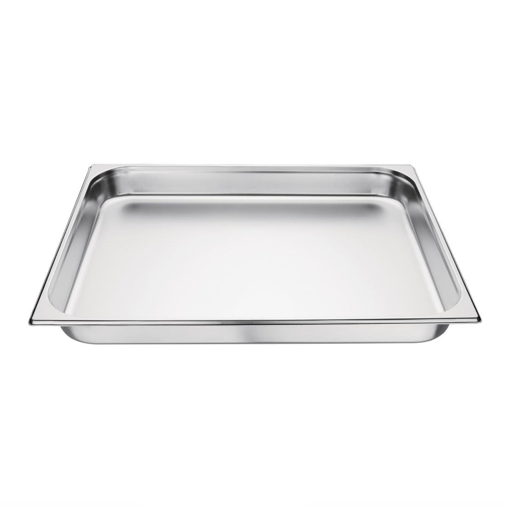 Vogue Stainless Steel 2/1 Gastronorm Pan 65mm K802