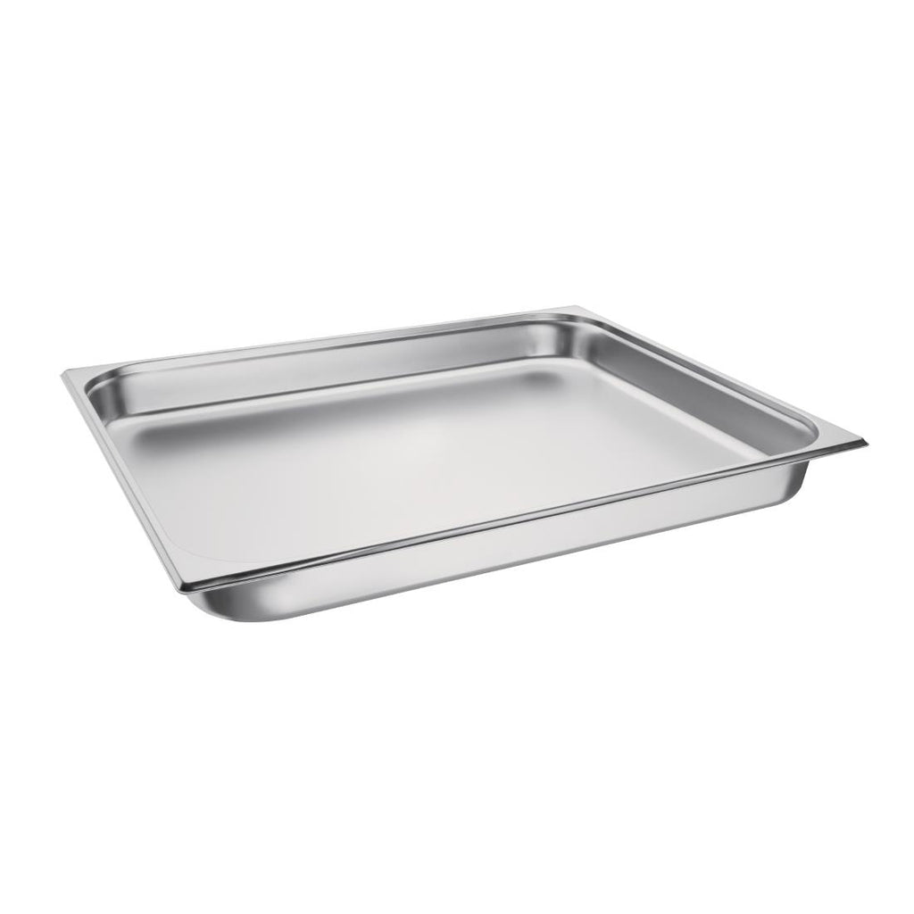 Vogue Stainless Steel 2/1 Gastronorm Pan 65mm K802