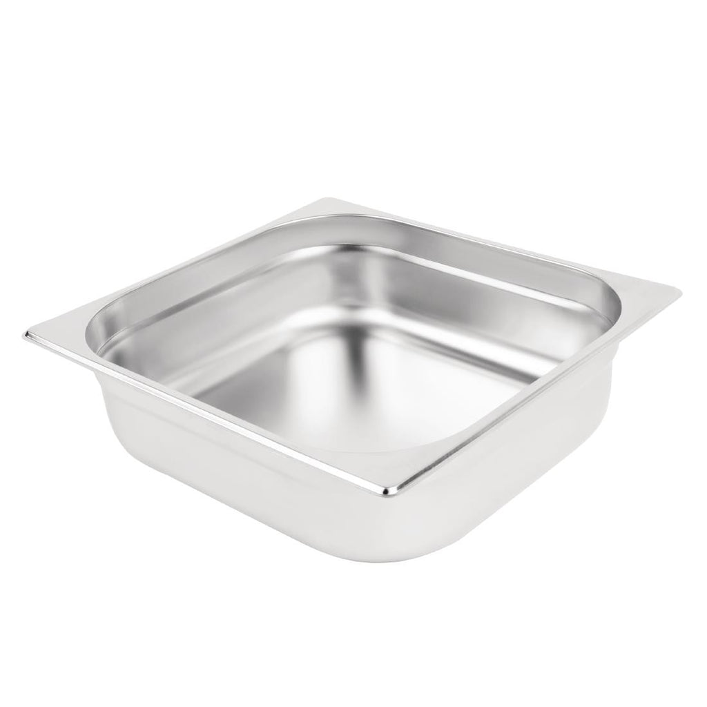 Vogue Stainless Steel 2/3 Gastronorm Pan 100mm K812