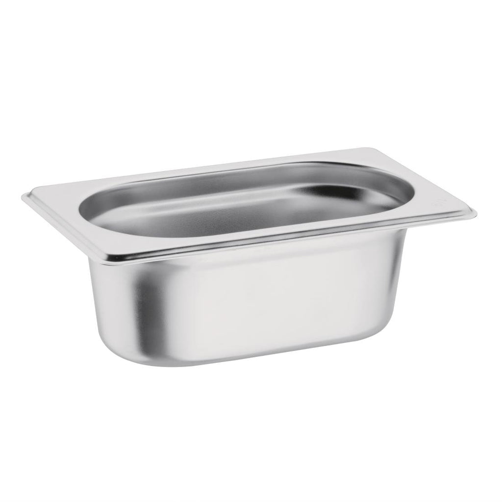 Vogue Stainless Steel 1/9 Gastronorm Pan 65mm K824