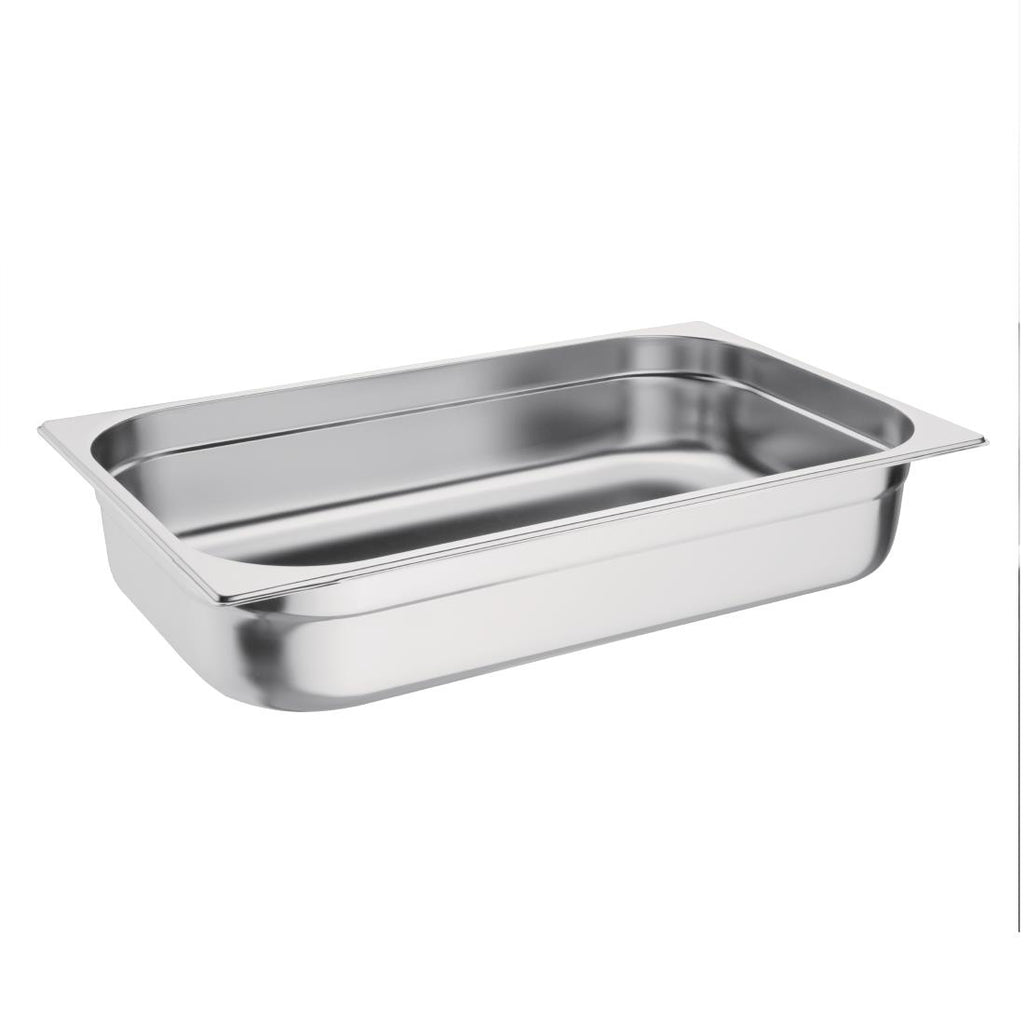 Vogue Stainless Steel 1/1 Gastronorm Pan 100mm K923