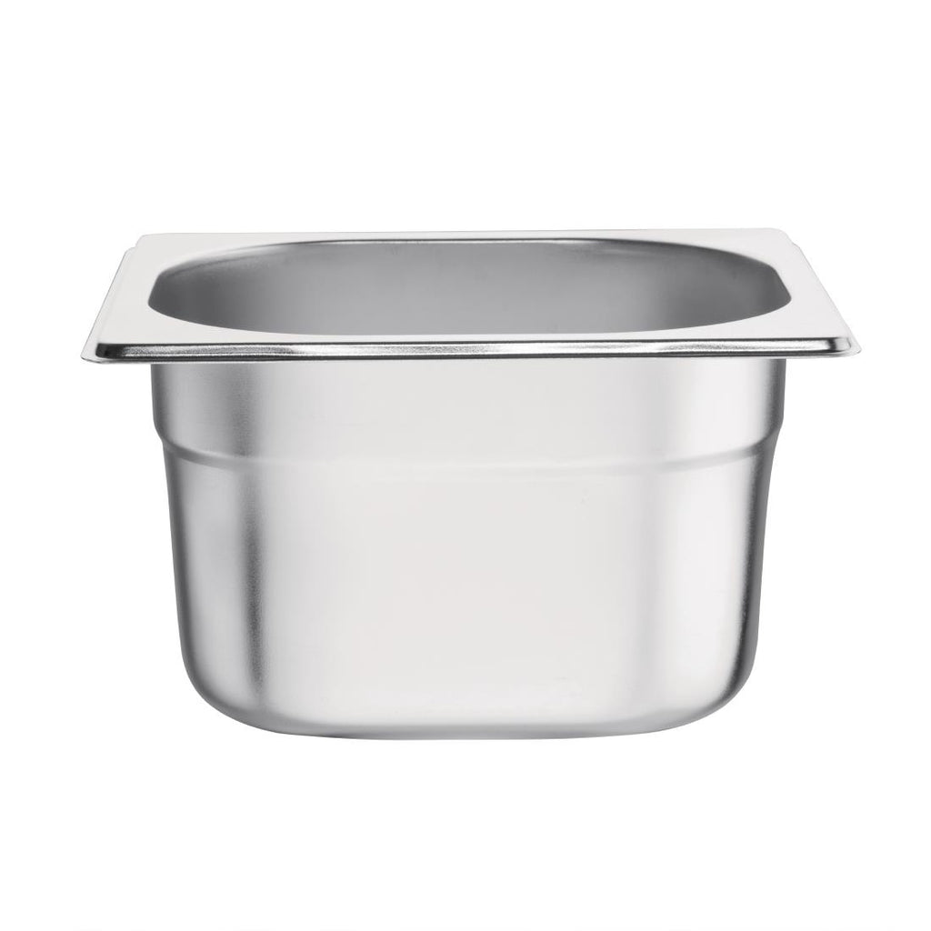 Vogue Stainless Steel 1/6 Gastronorm Pan 100mm K991