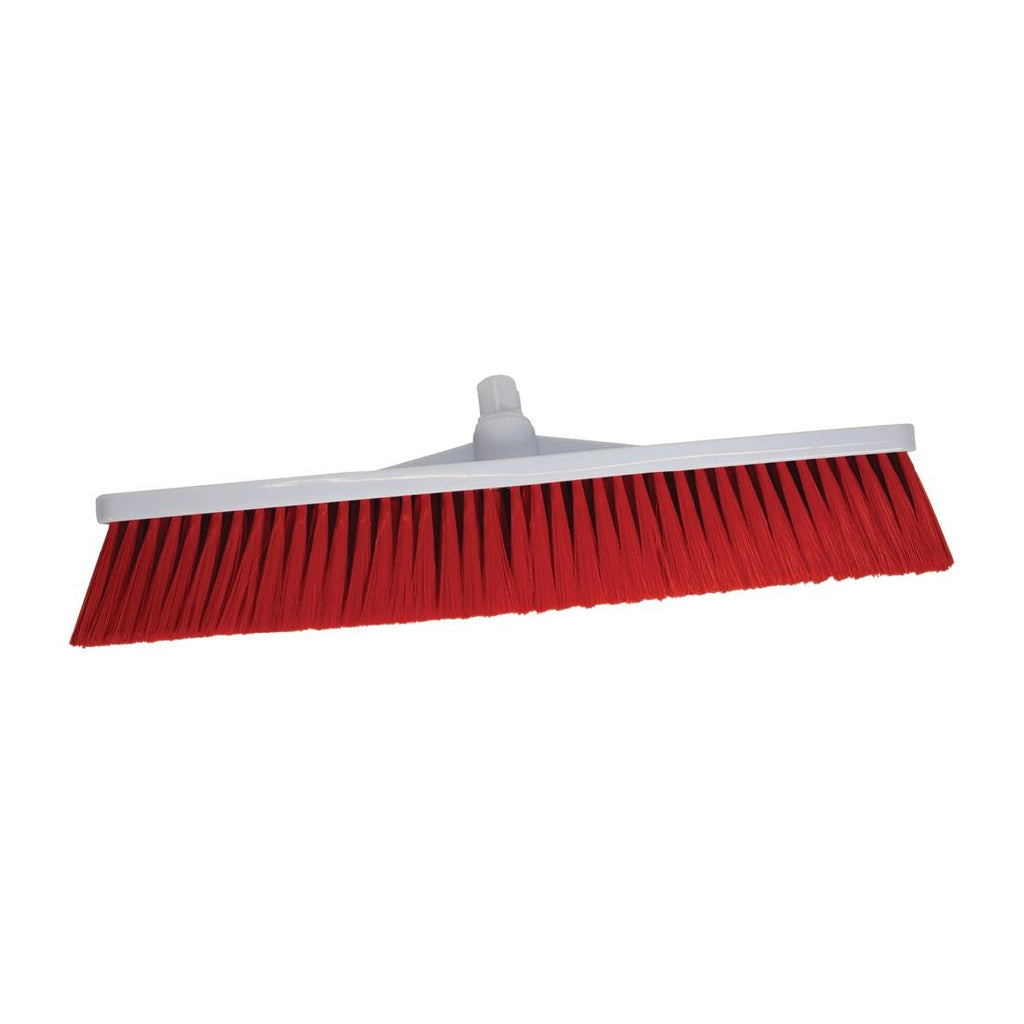 SYR Hygiene Broom Head Stiff Bristle Red L872
