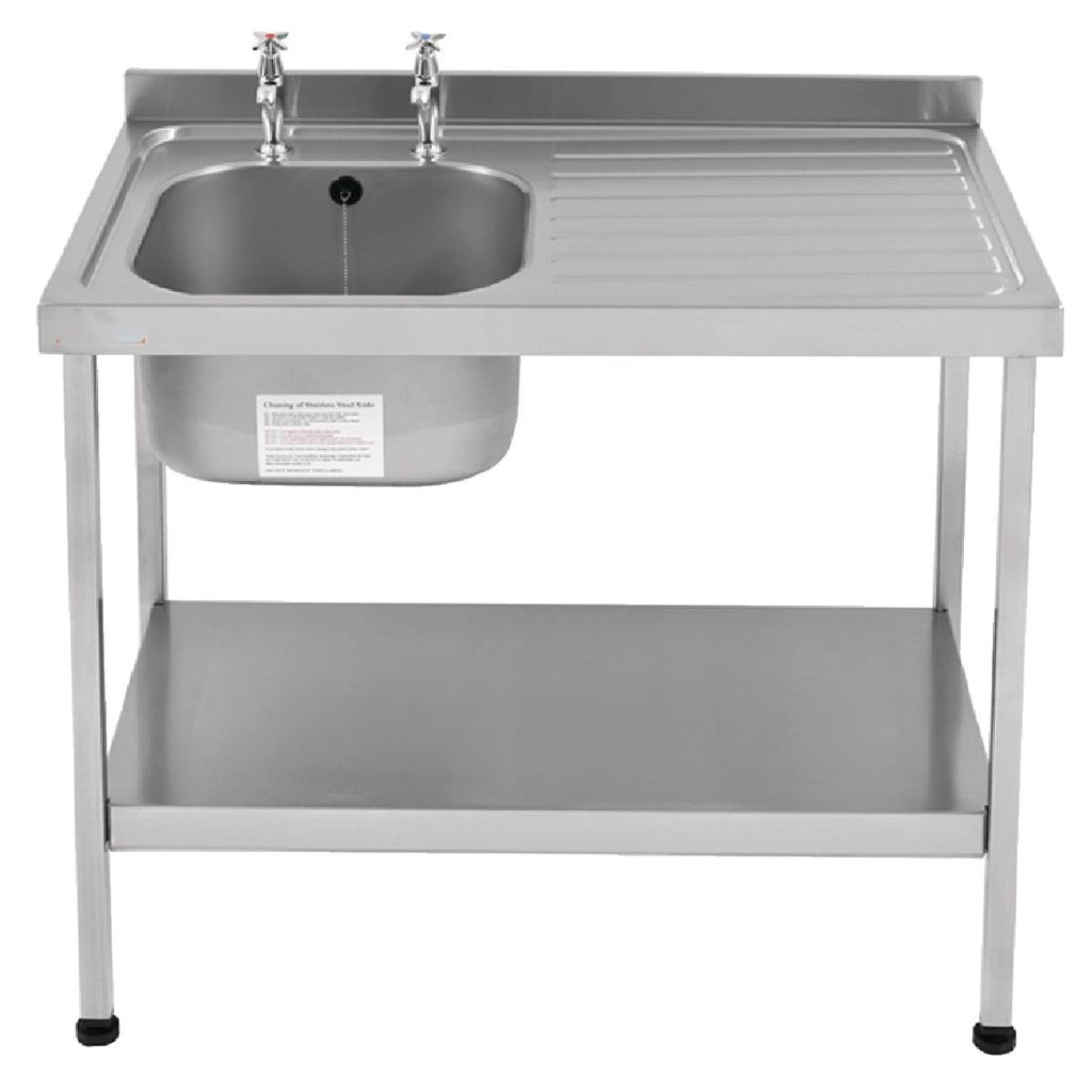 Franke Sissons Self Assembly Stainless Steel Sink Right Hand Drainer 1200x600mm P363