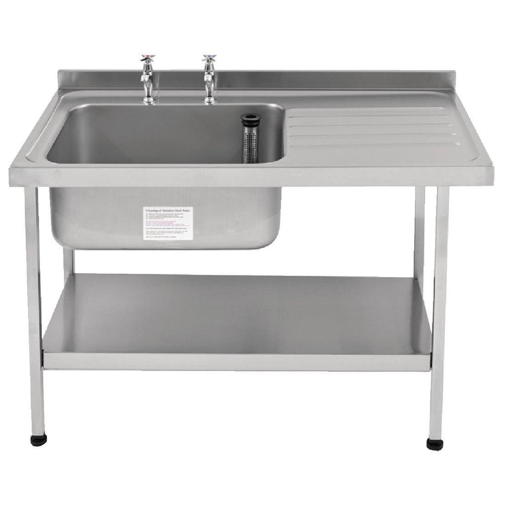 Franke Sissons Self Assembly Stainless Steel Sink Right Hand Drainer 1200x650mm P365