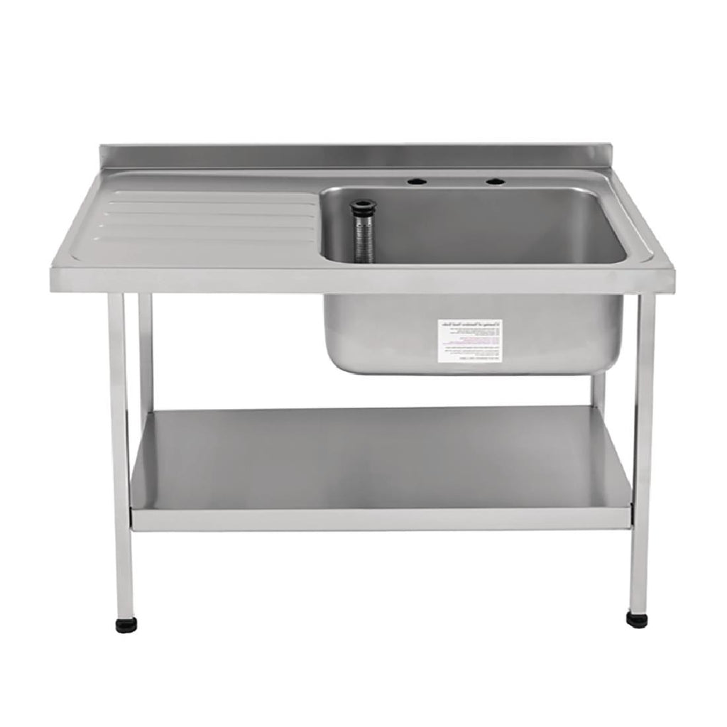 Franke Sissons Self Assembly Stainless Steel Sink Left Hand Drainer 1200x650mm P366