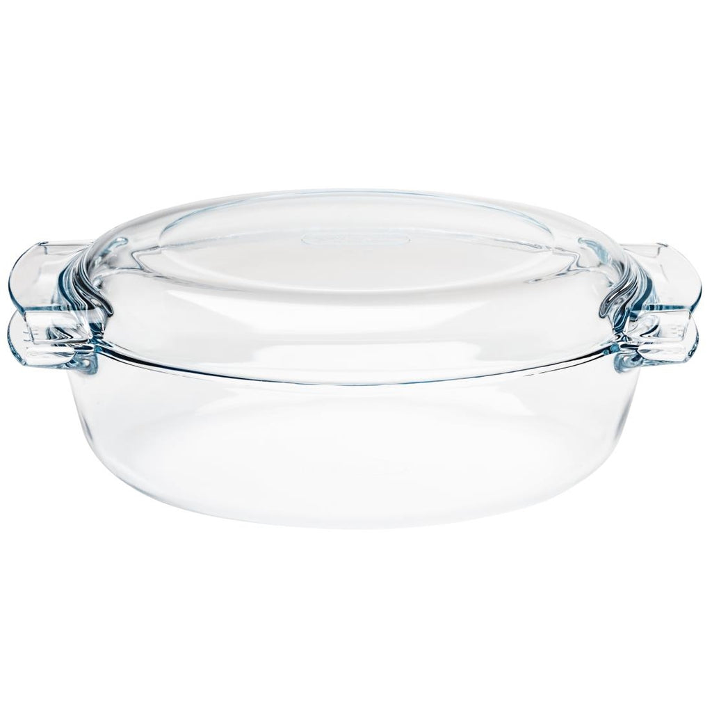 Pyrex Oval Glass Casserole Dish 4.5Ltr P591