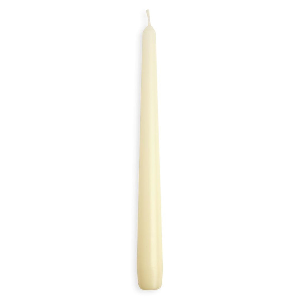 Tapered Ivory 10inch Candles (Pack of 100) P962