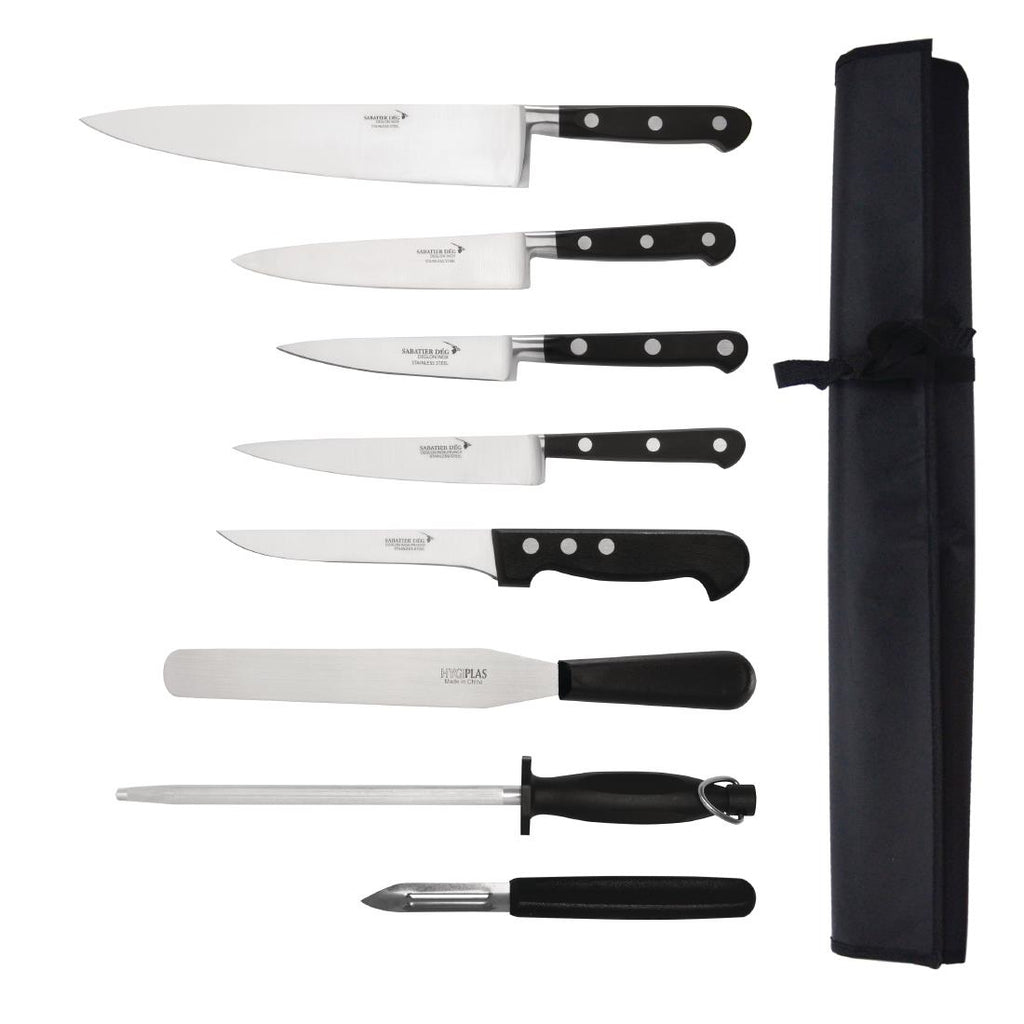 Deglon Sabatier 8 Piece Chef Knife Set S004