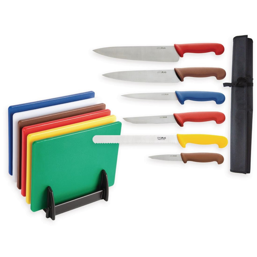 Special Offer Hygiplas Chopping Boards and Knife Set S122