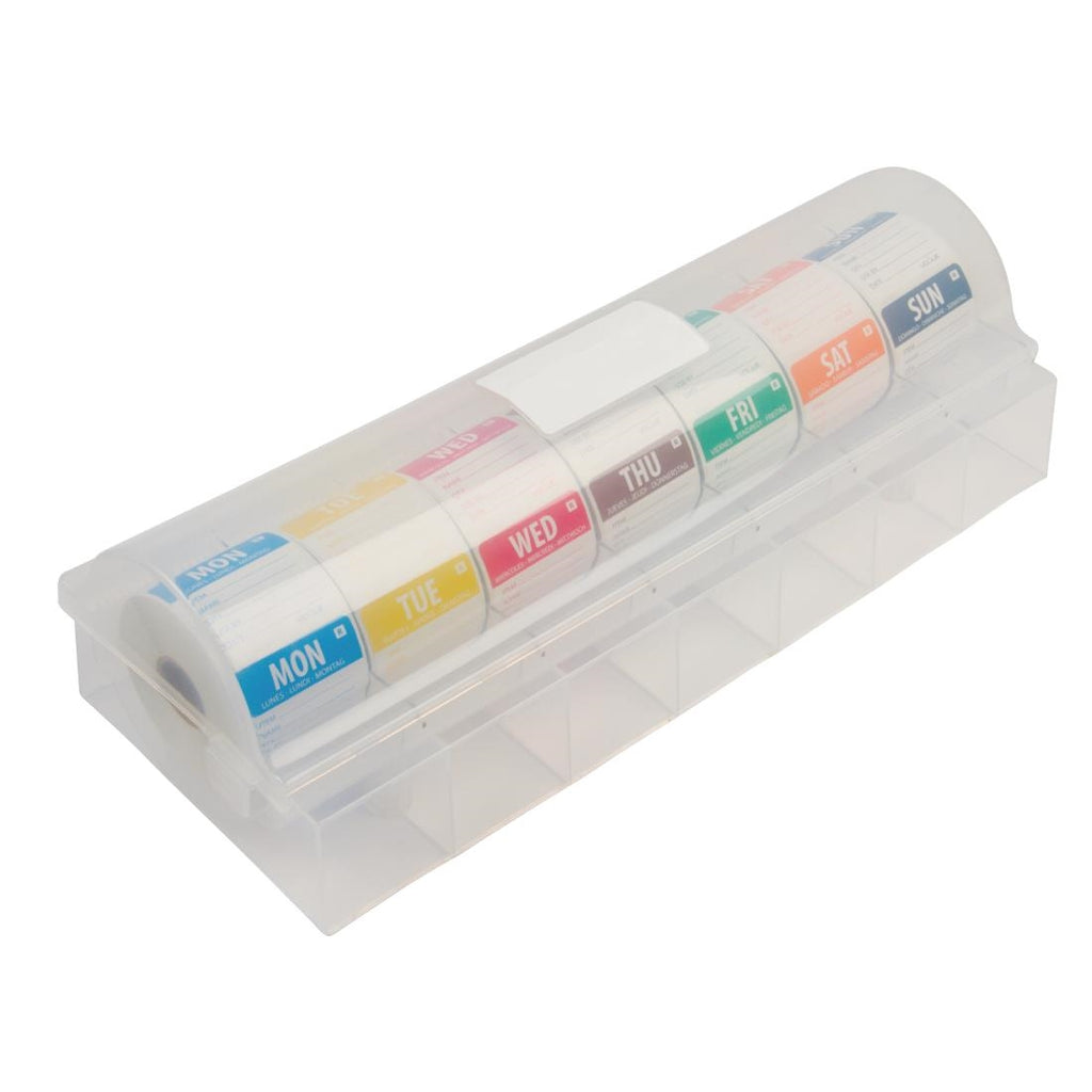 Removable Colour Coded Food Labels with 2" Dispenser S811