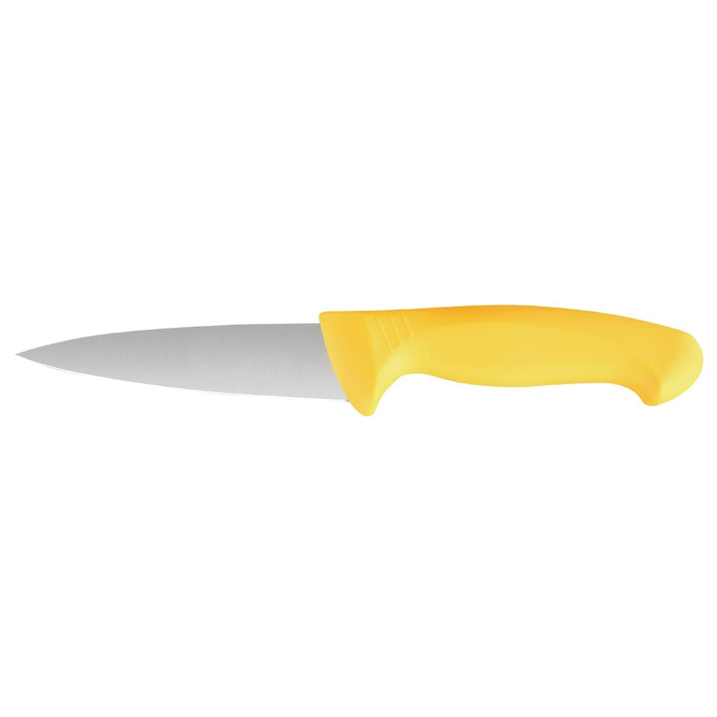 Vogue Yellow Handle 6 Piece Knife Set with Wallet S852
